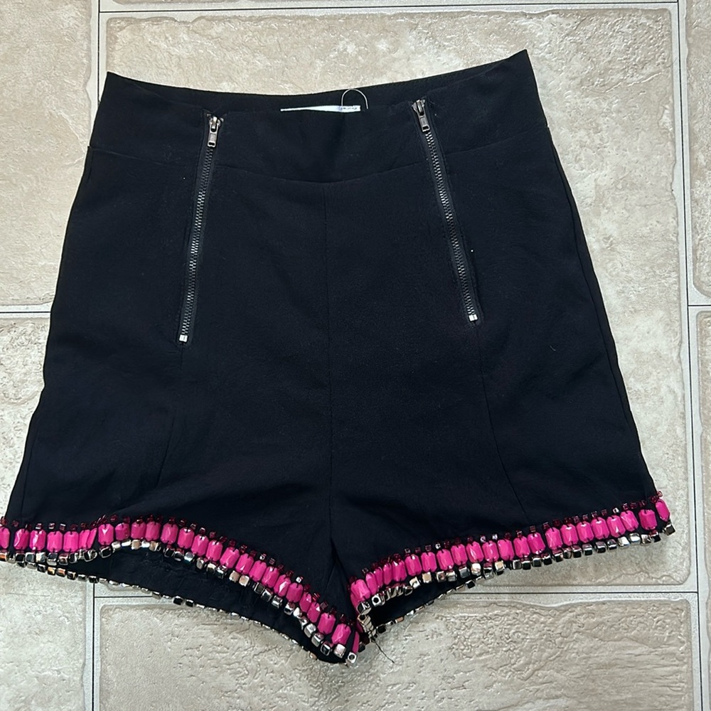 Beaded Sabo Skirt high waisted shorts